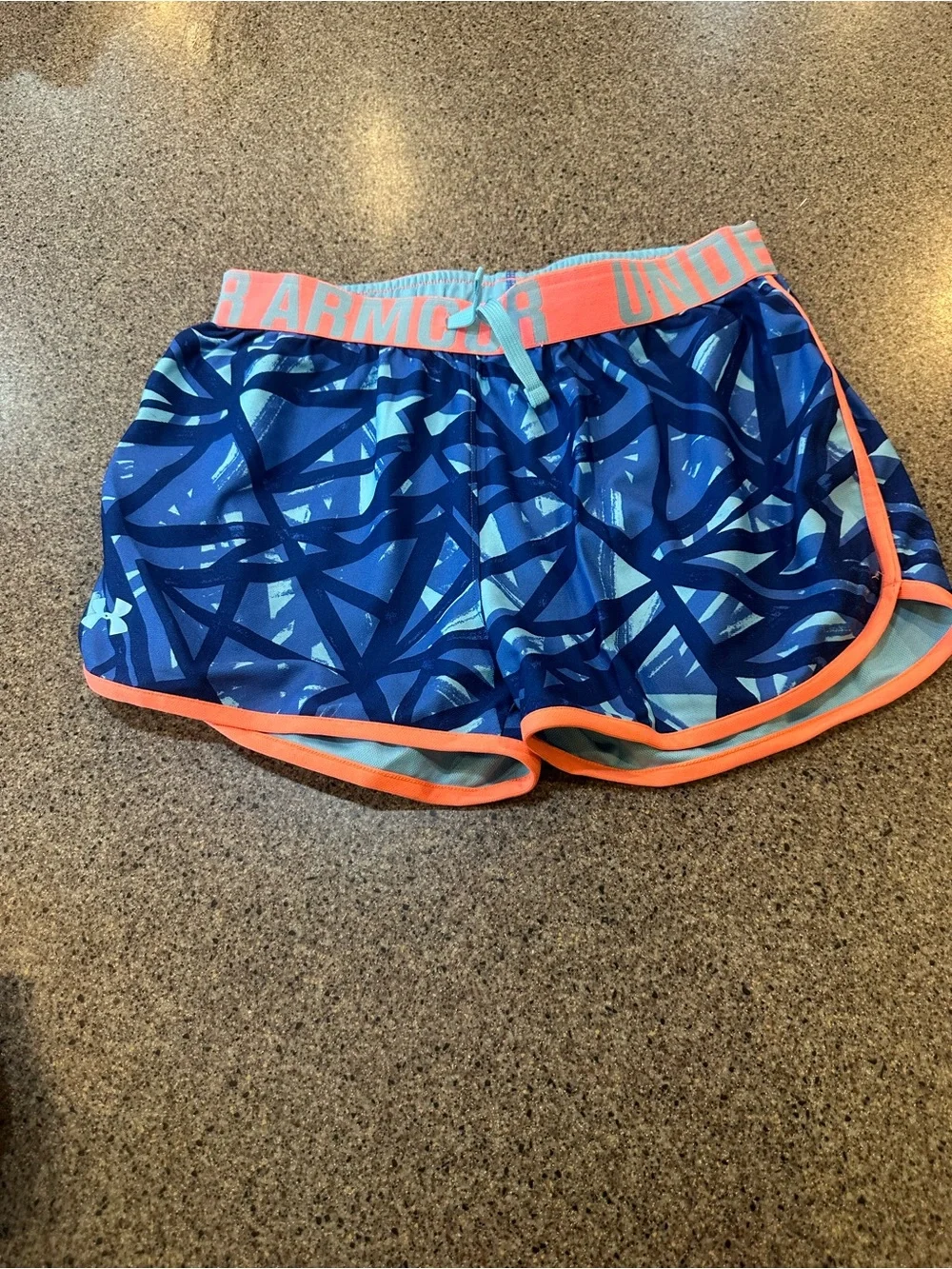 Under Armour  Blue Printed Performance Shorts